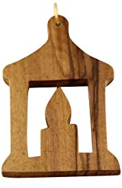 D.O.M. Olivenholz Christbaumschmuck Typ 4 Kerze