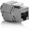 deleyCON 1x Modulo Keystone Presa CAT 6a STP RJ45 Completamente Schermata Senza Attrezzi Grazie al Montaggio a Innesto 500Mhz 10GBit/s