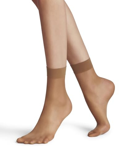 FALKE Women's Seidenglatt 15 DEN Pop Socks Sheer Transparent Plain Shiny Resistant Comfort Wide Tops For A Soft Grip On The Leg Non-Laddering Toes Fine Soft Yarn 1 Pair