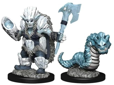 WizKids Wardlings Painted Miniatures: Ice Orc & Ice Worm (6 Units)