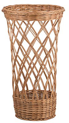 Chariot à pain, huche à pain en osier,présentoir pour baguettes ou pain long taille moyen (Osier/naturel)