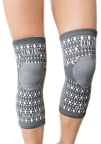 XUCZHAI Kupfer-Magnet-Kniebandage, elastische Kompression, Magnettherapie, Kniebandage mit Turmalin-Magneten, Steinen, Kniebandagen