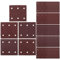 Be In Your Mind 50 x Carta abrasiva, 114 x 102 mm, dischi e ganci con fibbia, kit di grana assortita 40/60/80/100/120, grana 6 fori per lucidatura, legno metallo, compatibili con Makita BO4555 BO4554