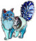 WEVENI Alliage éLéGant Chat Broche Émail Pin Chaton Épingles éCharpe Costume Accessoires pour les Femme Dame Fille Cadeau de FêTe (Bleu)