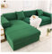 Daesar Couchbezug Eckcouch 3 Sitzer, Überwurf Sofa XL Polyester L Form Dunkelgrün Sofabezug Wasserdicht 190-230