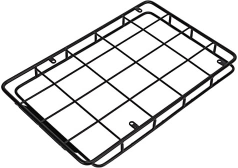 Porte-bagages de Toit de Voiture RC Universel, Porte-bagages de Toit de Voiture RC Grand Porte-bagages en Métal, Panier de Porte-bagages de Toit de Voiture RC pour Pièces de Mise à Niveau de Chenilles