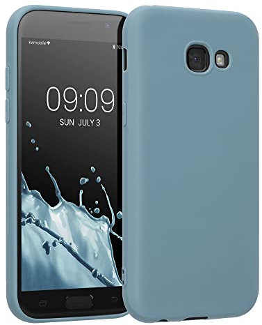 kwmobile Hülle kompatibel mit Samsung Galaxy A5 (2017) Hülle - weiches TPU Silikon Case - Cover geeignet für kabelloses Laden - Arctic Night