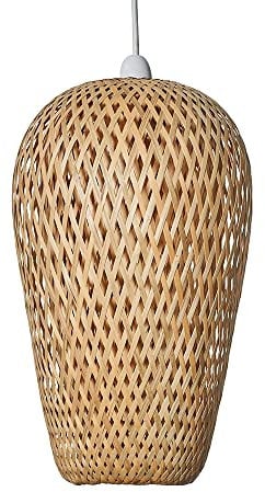 MiniSun | Modern Natural Bamboo Lattice Design Ceiling Light Shade | Pendant Lights, Home Décor & Improvement Essential | 230cm Shade Width