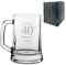 Personalised Engraved Tankard Beer Mug Stein Happy 40th Birthday Classic Design Gift Boxed, 16.75oz/495ml Classic Beer Glass, Any Name, Engraved in The UK