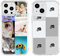 YOOCUSTOM Personalised Phone Case for Apple iPhone 15 14 13 12 11 Pro Max Mini X XS XR SE 7 8 Plus, Custom Mobile Phone Bumper Back Cover Clear Soft Hard Photo Design Image Picture Collage(042)