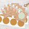 Rubbel Adventskalender Karten Weihnachtskalender mit goldenen Aufklebern zum Rubbeln für Weihnachten - DIY zum Beschriften