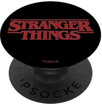 Stranger Things Basic Text Logo PopSockets mit austauschbarem PopGrip