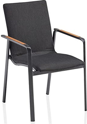 KETTLER Stapelsessel Diamond Alu anthrazit/Sunbrella® sooty Stapelstuhl 57,5x62x90 cm