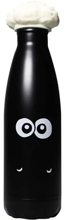 Wallace & Gromit Half Moon Bay Shaun the Sheep Shaped Water Bottle | 3D Insulated Stainless Steel Flask | Large 500ml Capacity | Official Aardman Animation Merchandise | Novelty Collectible Gift
