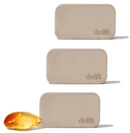 Drift Car Air Freshener - Stone Air Freshener - Car Odor Eliminator - Amber Scent Refill - Pack of 3 - NO CLIP INCLUDED