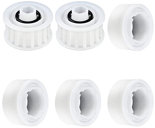 Upgrade 4 Stück Führungsräder mit 2 Zuggetriebe, Teilenummer 3884997-R6, Ersatz für Dolphin, Nautilus CC Plus Premier Poolreiniger-Zubehör