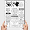 VP-DSGN Geburtstag - 2007 - Bild Plakat Zeitungsartikel Fakten zum Jahrgang - Deko Geschenkideen zum Geburtstag, Mann Frau - damals in - Poster