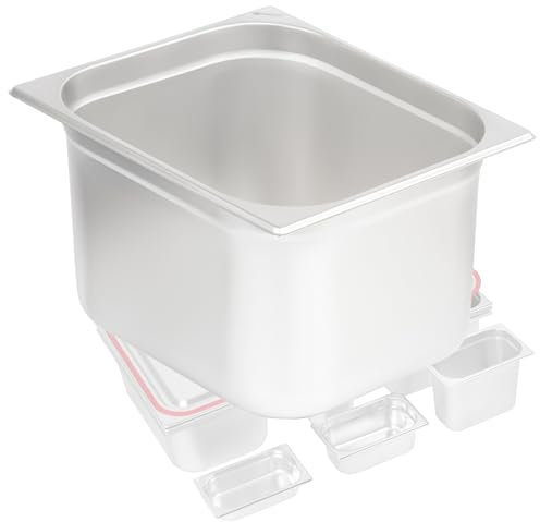 Mahlzeit GN Behälter 2/3 | Höhe 200 mm | Verschiedene Größen verfügbar | Edelstahl Gastronomiebehälter | Gastronorm Behälter, Gastronormbehälter, Wärmebehälter für Chafing Dishes