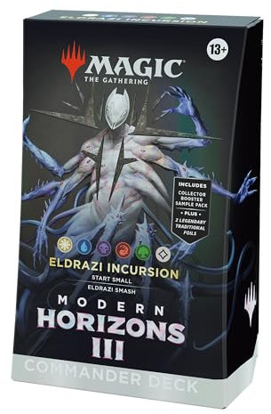 Magic: The Gathering Modern Horizons 3 Commander-Deck – Eldrazi-Invasion (Deck mit 100 Karten, Sammler-Booster-Probepackung mit 2 Karten + Zubehör) (English Version)