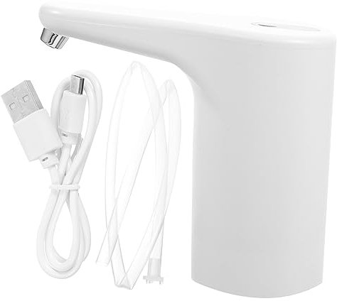 Veemoon Dispensador De Agua Automático para Botellas Recargable Bomba Eléctrica De Silicona Grado Alimenticio, Salida Rápida, Compatible Garrafas De 5l a 18l, Uso Doméstico, Paquete Individual