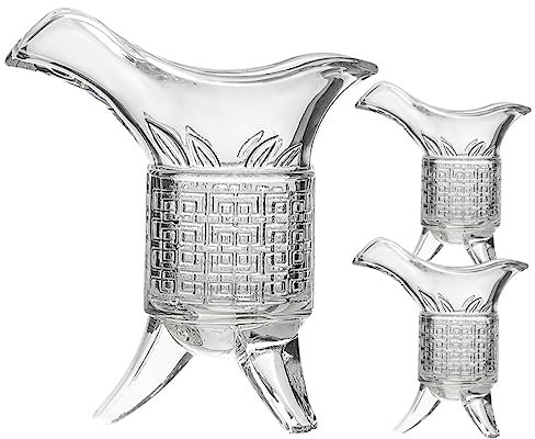 Amosfun 1set Da Vino Retro Vetro Dispenser Per Whiskey Da Vino e Decanter Per Decorazione Per Feste e