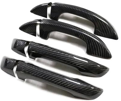 Außentürgriff Zubehör Real Carbon Fiber Türgriff Abdeckung Rahmen Aufkleber Außen Trim Bodykit Für Sharan 7N 2012 2013 2014 2015 2016 2017 2018 2019 2020 Außentürgriffe(4 Doors-NO Sensor)