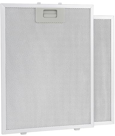 2 Pack Universal Hood Filters 320 x 260 mm - 5-layer washable aluminium grease filter, compatible with most hoods