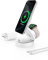 Belkin MagSafe-Compatible Charger, 3-in-1 Convertible Wireless Charging Station, Qi2-Certified 15W for iPhone 16, 15, 14, Apple Watch, AirPods with Non-Slip Base, 36W Plug Included - White