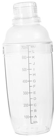 LABRIMP Hand Shaker Milk Tea Shaker Mixing Cup with Scale for Preparation Portable and Lightweight Cocktail Maker for Home Bar and Bartenders