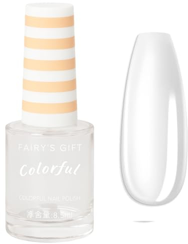 Clear Nail Polish 2-in-1 – Quick Dry Transparent Top & Base Coat, Glossy Finish Nail Varnish for Stronger Nails, Clear Nail Varnish for Manicure & Nail Protection