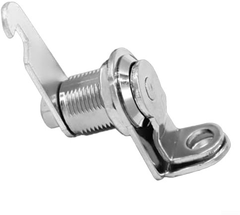 Cerradura de leva de gabinete de aleación de zinc con integración de candado para taquillas, vitrina, buzón, caja de herramientas, cajones de almacenamiento (16 mm)