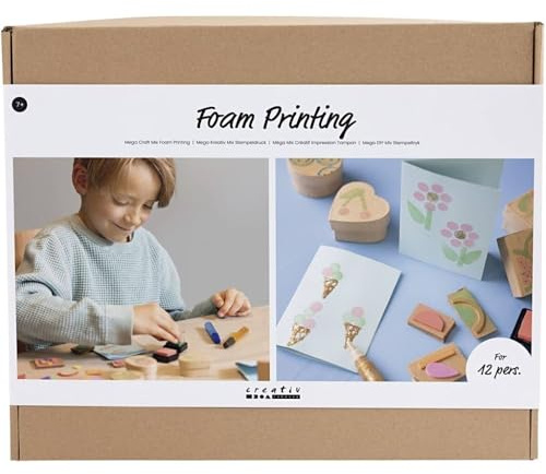 Mega Craft Mix - Gel Printing - Gel Plate, Stencils, Stamp, Roller - 1 Pack