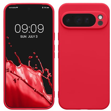 kwmobile Handyhülle für Google Pixel 10 Pro XL Hülle - weiches Handy Silikon Case - Schutzhülle Cover - Neon Pink