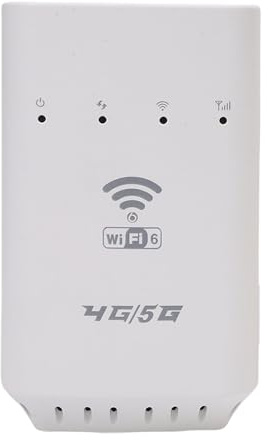ASHATA Router Wireless WiFi 6, Slot per Scheda SIM Porta RJ45 Router Internet 4G LTE CAT4 da 300 Mbps per Hotspot con Fino a 32 Connessioni di Dispositivi Copertura di 300㎡