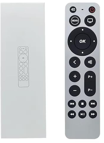 Universal Smart Remote Control compatible with Apple TV 4K, Bluetooth Replacement Remote for TV 1 2 3 4 5 6, Four-in-One Learning Controller
