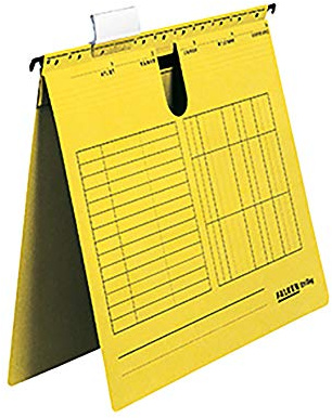 Hängehefter Serie E, A4 UniReg kfm. Heftung, gelb, Kraftkarton 230 g/qm