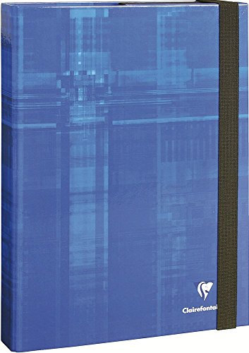 Clairefontaine 7045C Heftbox (mit Gummizug, aus starkem Premium Karton, DIN A4, 21 x 29,7 cm) 1 Stück farbig sortiert