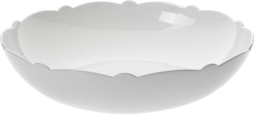 Alessi Salad Bowl Insalatiera Dressed, Porcellana, Bianco