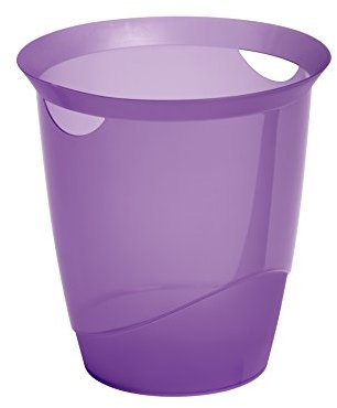 Durable Papierkorb Trend, mit Tragegriffen, 16 l, lila transparent, 1701710992