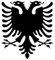 2X Auto Aufkleber Car Sticker Adler Albanien Albania Car Sticker Shqipë (ca. 11x11 cm, Schwarz)