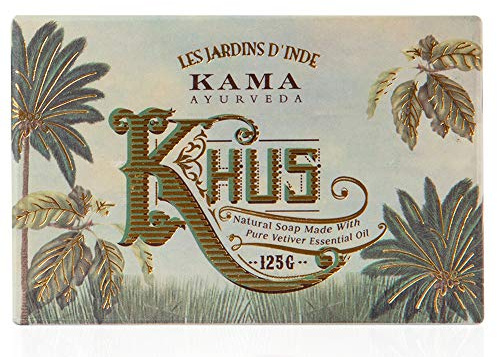Kama Ayurveda Organic Khus Soap 100% Organic and Cold Pressed, 125g