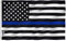 Anley Fly Breeze 3x5 Fuß Thin Blue Line USA Flagge - Lebendige Farbe und UV-beständig - Canvas Kopf- und Doppelnaht - Auszeichnung für Strafverfolgungsbehörden Flaggen Polyester mit Messingösen