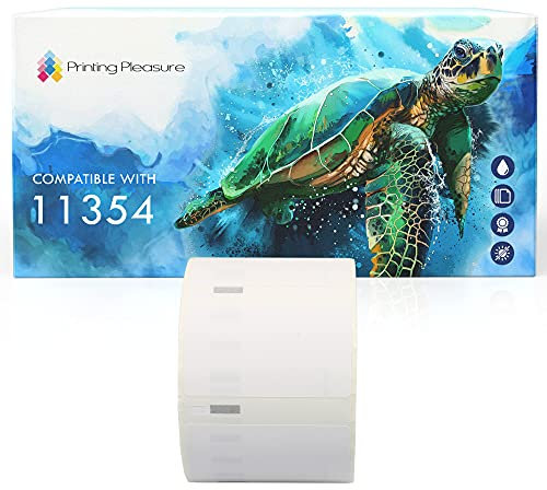 Printing Pleasure Vielzweck-Etiketten kompatibel für Dymo Seiko 11354 57mm x 32mm (1000 Stück/Rolle) Dymo LabelWriter 4XL 450 400 330 320 310 Twin Turbo Duo Seiko SLP 450 400 240 200 120 100 Pro Plus