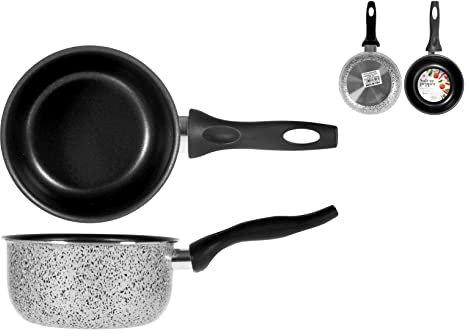 Home Salt N'Pepper Pentolino in Alluminio, Rivestimento Antiaderente, 16 cm
