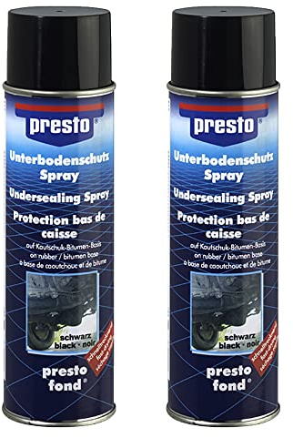 presto 2X 500ml Unterbodenschutz Bitumen schwarz