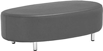 Hocker AALBORG Gartenhocker Sitzhocker Tisch Gartenmöbel Garten Kunstleder schwarz