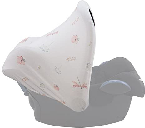 JYOKO KIDS Universal Sonnenschutz Sonnenverdeck kompatibel mit Maxi Cosi, Babyschalen oder Kinderwagen, gruppe 0 Autositz, geeignet für die meisten Marken (Dragonfly)