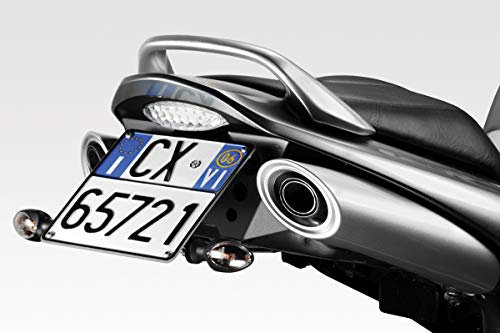 GSR600 2006/10 - Kit Kennzeichenhalter (R-0590) - Einstellbare Nummernschild Halter - inkl. LED und Hardware-Bolzen - Motorradzubehör De Pretto Moto (DPM Race) - 100% Made in Italy