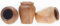 Kleine Holz Vase LILI 12.5 cm Stiftehalter Handarbeit Teak