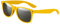 Ciffre Sonnenbrille Nerdbrille Nerd Retro Look Brille Pilotenbrille Vintage Look - ca. 80 verschiedene Modelle Viele Farben (Gelb-Silber-Verspiegelt)